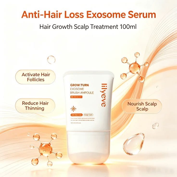 Lilyeve Grow Turn Exosome Brush Ampoule for focused scalp and root care